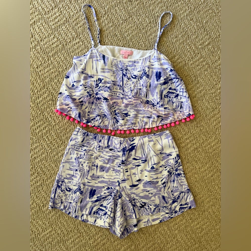 Lilly Pulitzer Lilac Verbena Rock the Deck Franni Set - 4 - Picture 8 of 15